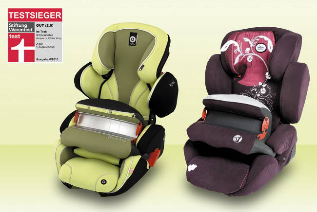 Автокресла-трансформеры Kiddy Comfort Pro и Kiddy Guardian Pro - одни из лучших по краш-тестам ADAC и WarenTest